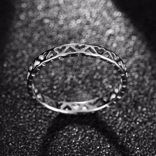 Anello da uomo in acciaio inossidabile con colla Bagua all'ingrosso diretto in fabbrica